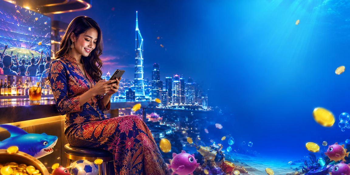 Permainan memancing ikan bergaya batik di Kuala Lumpur